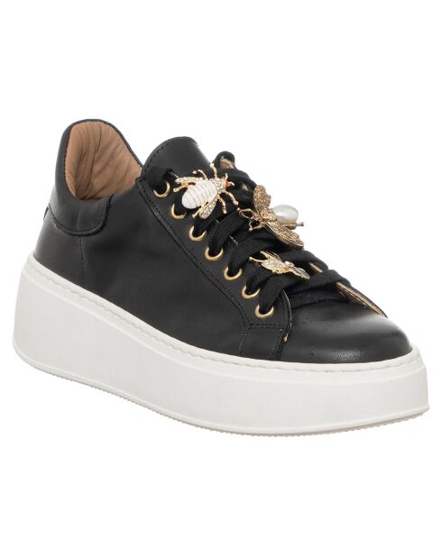 Sneakers en Cuir Gabrielle noires