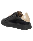 Sneakers Léna aus Leder in Schwarz/Gold