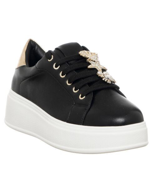 Zwart/gouden Agathe sneakers