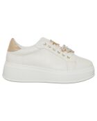 Laure weiß/goldene Sneakers