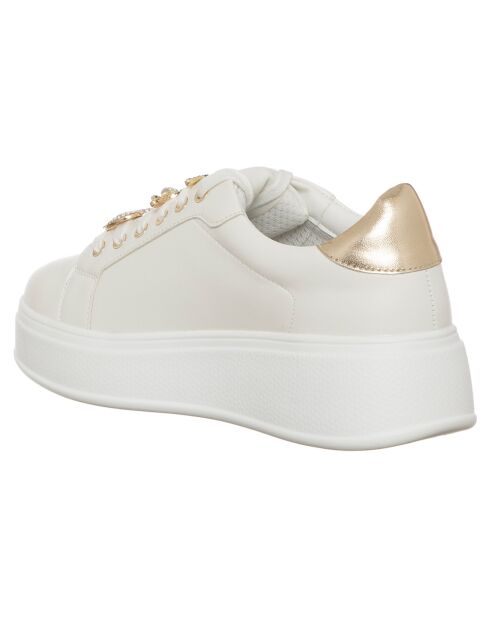 Laure wit/gouden sneakers