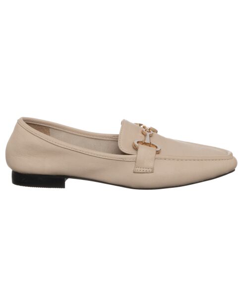 Mocassins en Cuir Bérénice  beiges