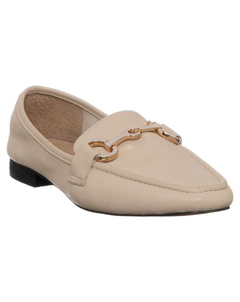 Mocassins en Cuir Bérénice  beiges