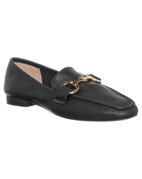 Mocassins en Cuir Bérénice  noirs