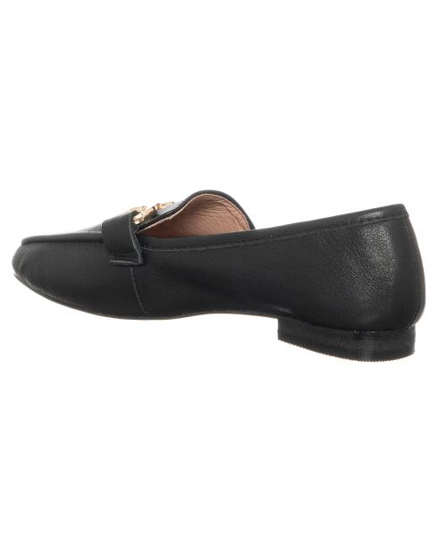 Mocassins en Cuir Bérénice  noirs