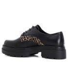 Derbies Jeanne noir/leopard