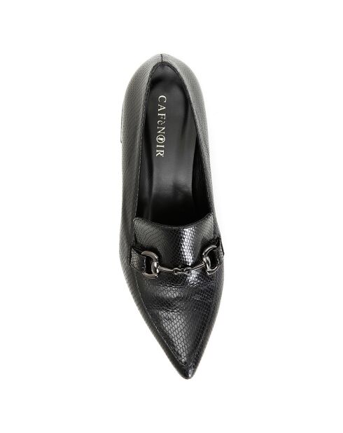 Mocassins en Cuir Dania noirs