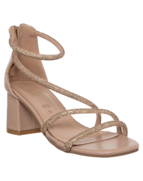 Sandales Angèle beige rosé