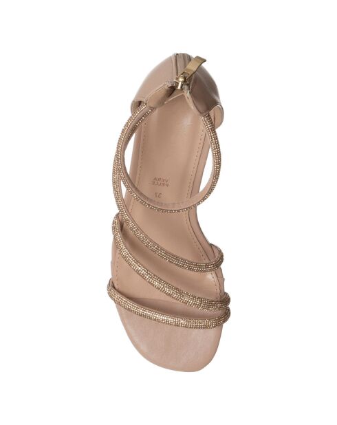 Sandales Angèle beige rosé