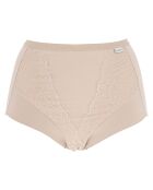 Culotte taille haute en coton Inès nude