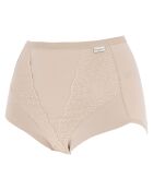 Culotte taille haute en coton Inès nude