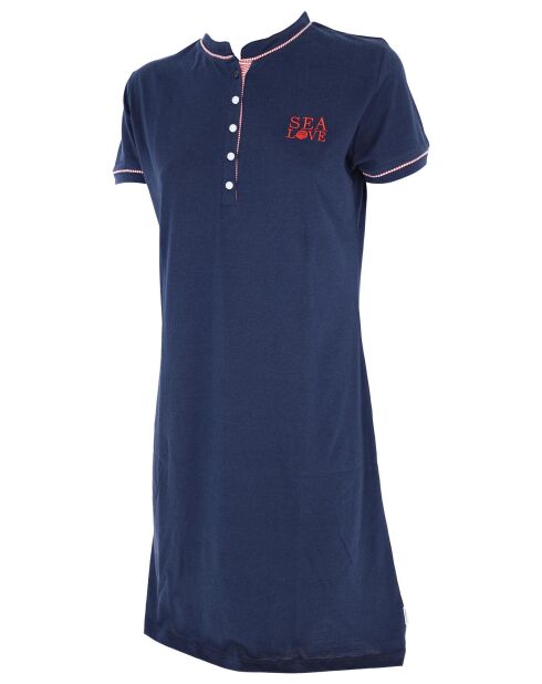 Chemise de nuit Elise bleu marine