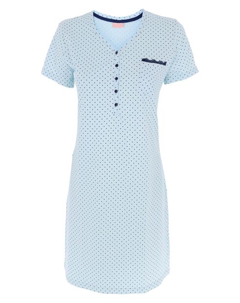 Chemise de nuit Charlotte bleu ciel