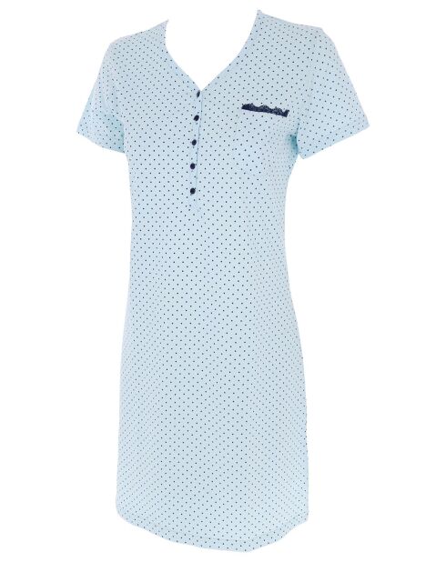 Chemise de nuit Charlotte bleu ciel