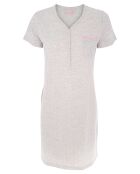 Chemise de nuit Charlotte gris clair