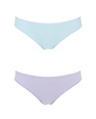 2 Tangas Lucie lilas/bleu ciel