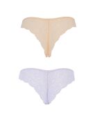 2 Tangas Lucie lilas/corail