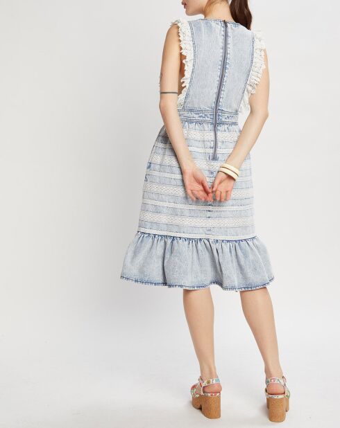 Robe en jean Neige bleu clair délavé