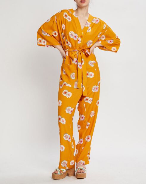 Combinaison Paquerette jaune moutarde