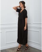 Robe 100% Lin Gorginia noire