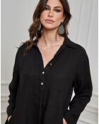 Robe 100% Lin Hava noire