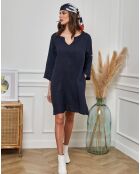 Robe 100% Lin Helvia marine
