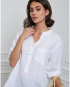 Top 100% Lin Helya blanc