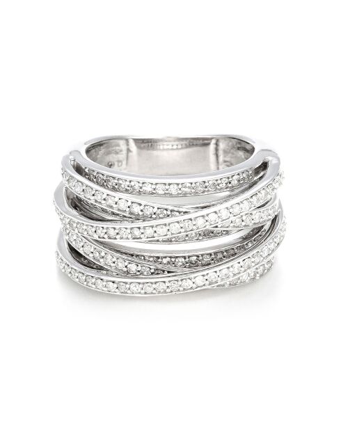 Bague New Entrelacs Candides Diamants 0.99 ct or blanc