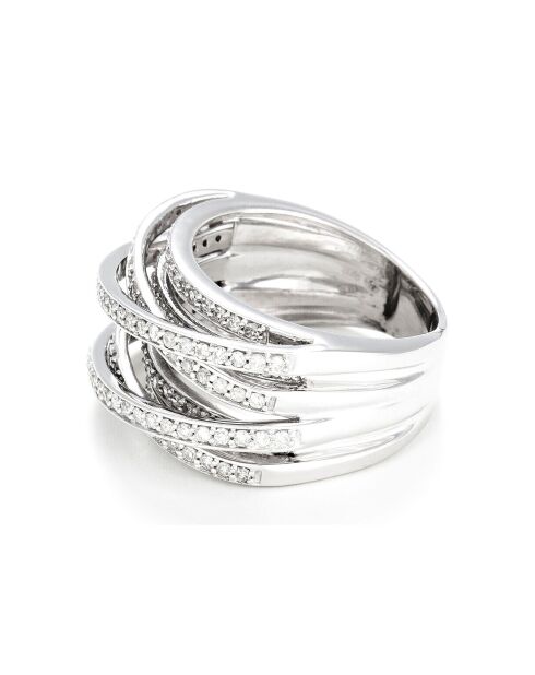 Bague New Entrelacs Candides Diamants 0.99 ct or blanc