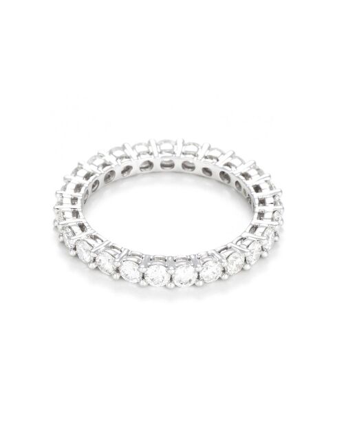 Bague Alliance Tour complet Forever Diamants 1.45 ct or blanc