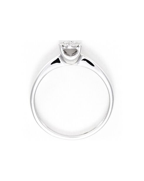 Lucia Brilliant diamanten ring 0,17 kt witgoud