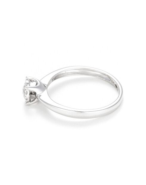 Lucia Brilliant diamanten ring 0,17 kt witgoud