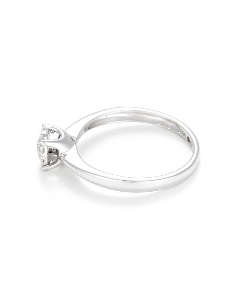 Bague Brillant Lucia Diamants 0.17 ct or blanc