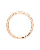 Bague Belle Alliance Tour Complet Diamants 0.16 ct or rose