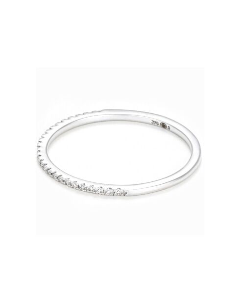 Bague Belle Alliance Diamants 0.08 ct or blanc