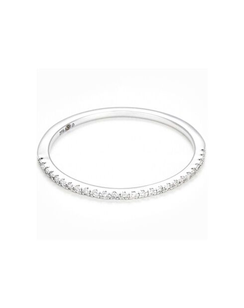 Anello con diamanti Belle Alliance in oro bianco 0,08 ct