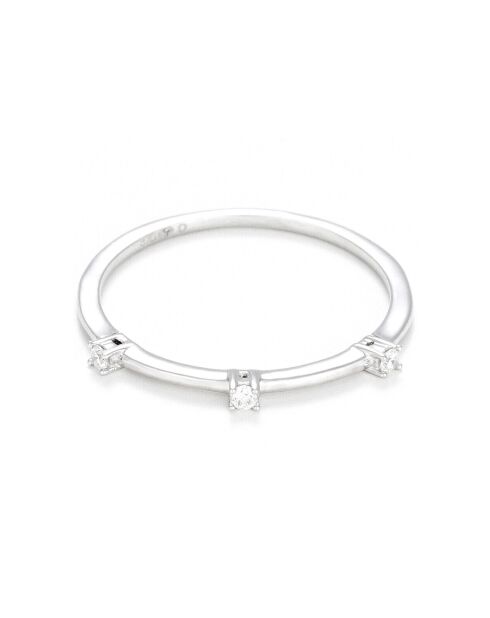 4 Bagues Harmonie Diamants 0.16 ct or tricolore