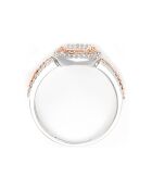 Bague Diamants 0.27 ct or bicolore