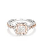 Bague Diamants 0.27 ct or bicolore