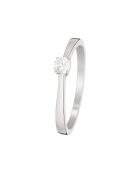 Bague Solitaire envoûtant Diamant 0.11 ct or blanc