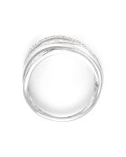 Bague Méli-Mélo Scintillant Diamants 0.12 ct or blanc