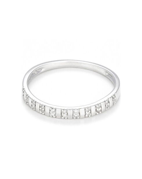 Bague Linéa Diamant 0.04 ct or blanc