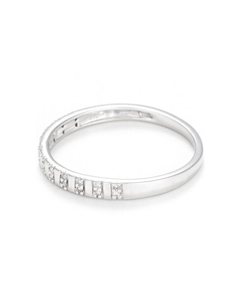 Bague Linéa Diamant 0.04 ct or blanc