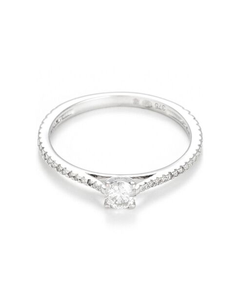 Bague Solitaire Royal Diamant 0.3 ct or blanc