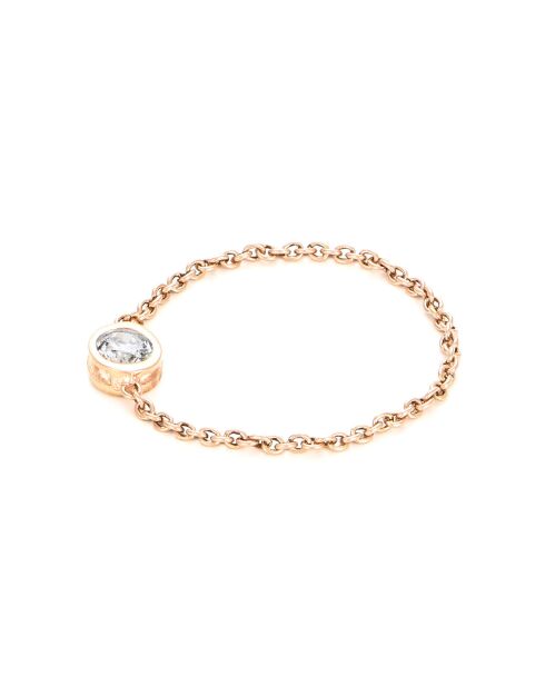 Mon Unique Diamond 0,07 kt roségouden kettingring