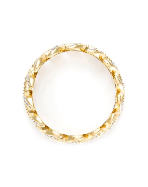 Bague Héritage Diamants 0.12 ct or jaune