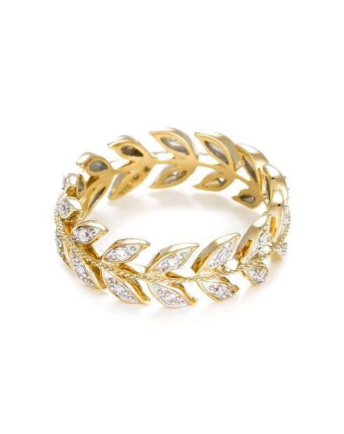 Bague Héritage Diamants 0.12 ct or jaune