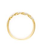 Eternal Twisted Diamond Ring 0,05 kt geelgoud