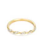 Eternal Twisted Diamond Ring 0,05 kt geelgoud
