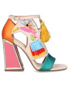 Sandales Dominic orange/multicolore - Talon 11 cm